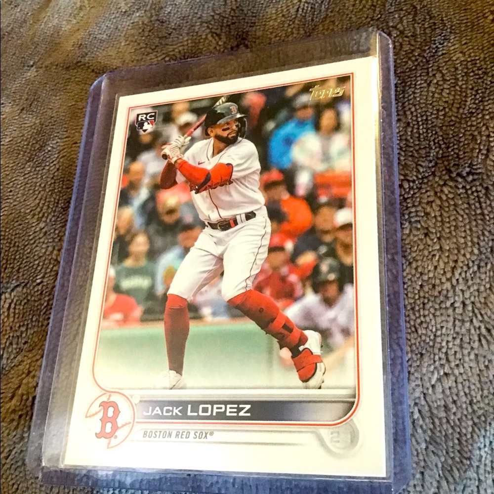 JACK LOPEZ RC 2022 TOPPS SERIES 2 ROOKIE #418 BOSTON RED SOX